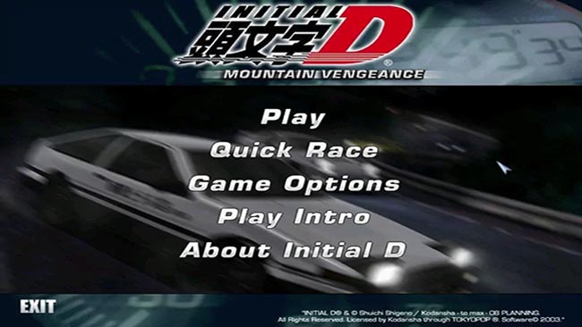 Initial D: Mountain Vengeance - PCGamingWiki PCGW - bugs, fixes